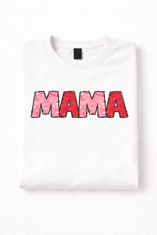 Heart Glitter Mama