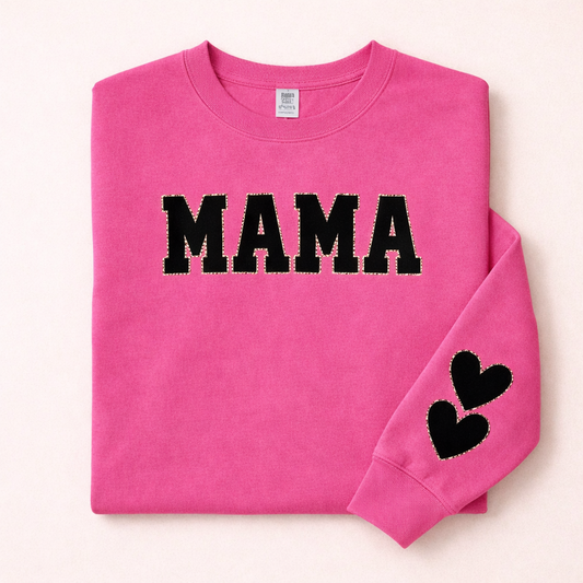 Mama w/ Heart Sleeve